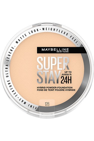 MAYBELLINE New York Super Stay Up To 24Hr Hybrid Powder-Foundation, 128, 0.21 oz-041554080971-LR-347952-1-LR eShop