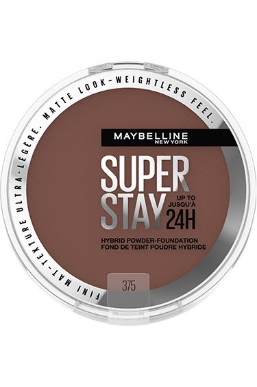 MAYBELLINE New York Super Stay Up To 24Hr Hybrid Powder-Foundation, 375, 0.21 oz-041554081077-LR-347945-1-LR eShop