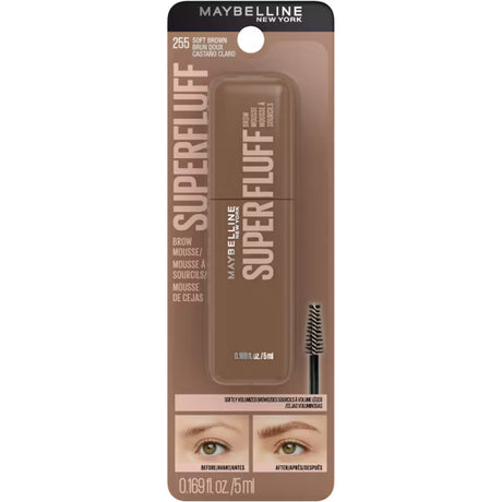 MAYBELLINE New York Superfluff Brow Mousse, 255 Soft Brown, 0.17 oz-041554095708-LR-356316-1-LR eShop