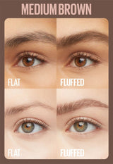 MAYBELLINE New York Superfluff Brow Mousse, 257 Medium Brown, 0.17 oz-041554095715-LR-356317-4-LR eShop