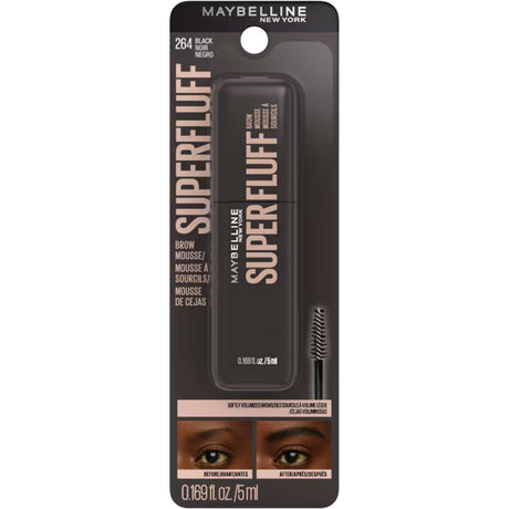 MAYBELLINE New York Superfluff Brow Mousse, 264 Black, 0.17 oz-041554095746-LR-356320-1-LR eShop