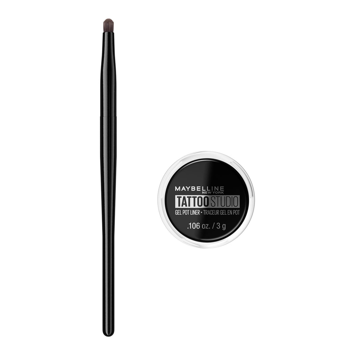 MAYBELLINE New York Tattoo Studio Gel Pot Eyeliner, 950 Blackest Black, 0.106 oz-041554220186-LR-205645-4-LR eShop