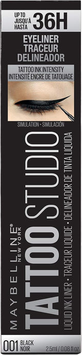 MAYBELLINE New York Tattoo Studio Liquid Ink Eyeliner Eye Makeup, 001 Black, 0.08 oz-041554549416-LR-331843-1-LR eShop