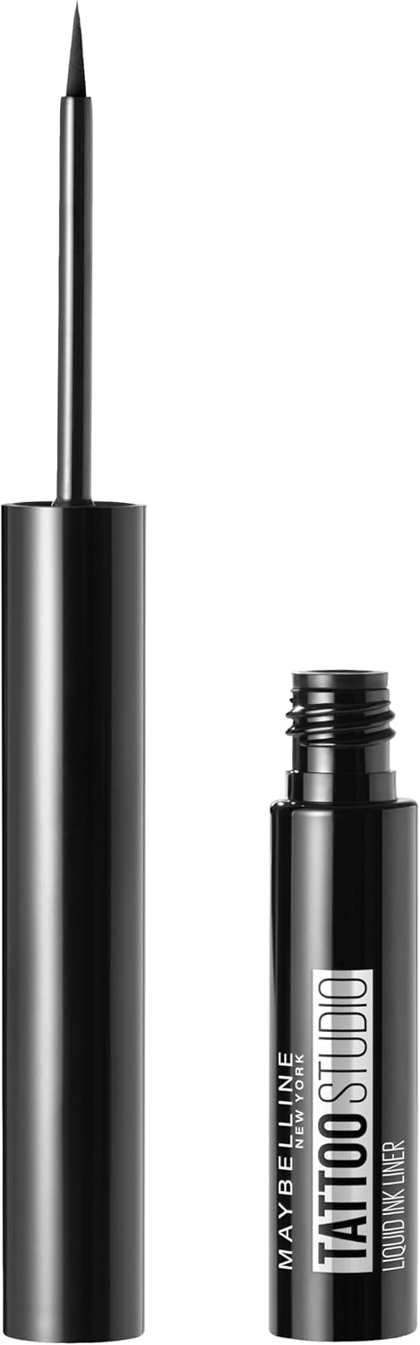 MAYBELLINE New York Tattoo Studio Liquid Ink Eyeliner Eye Makeup, 001 Black, 0.08 oz-041554549416-LR-331843-2-LR eShop