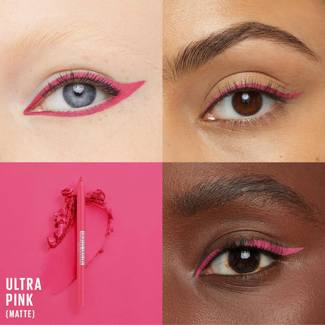 MAYBELLINE New York Tattoo Studio Sharpenable Gel Pencil Longwear Eyeliner Makeup, Ultra Pink, 0.04 oz.-041554077414-LR-347938-2-LR eShop