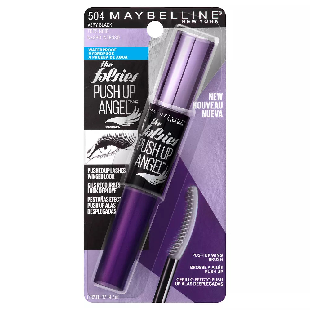MAYBELLINE New York The Falsies Push Up Angel Waterproof Mascara, 504 Very Black, 0.32 oz-041554462838-LR-301032-3-LR eShop