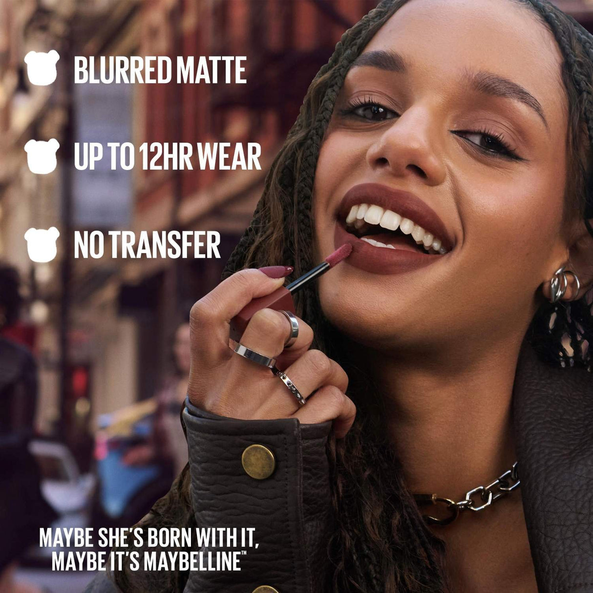 MAYBELLINE New York Super Stay Teddy Tint Liquid Lip Tint, Knee High, 0.17 oz