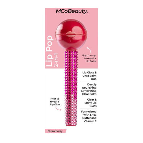 MCoBeauty Lip Pop 2-In-1 Lip Gloss & Ultra Balm - Strawberry-9331880029494-LR-355805-1-LR eShop