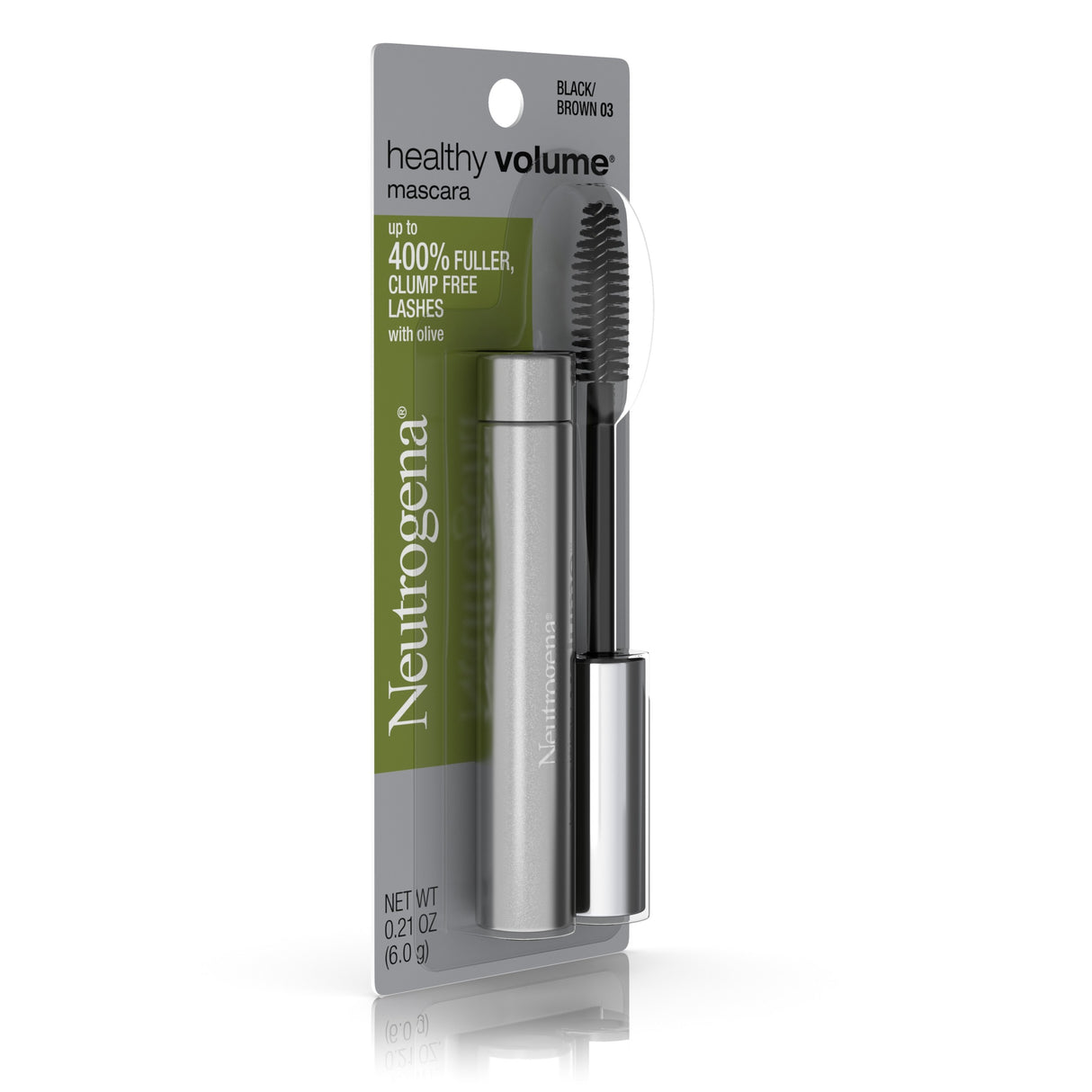 Neutrogena Healthy Volume Lash-Plumping Mascara, Black/Brown, 0.21 oz