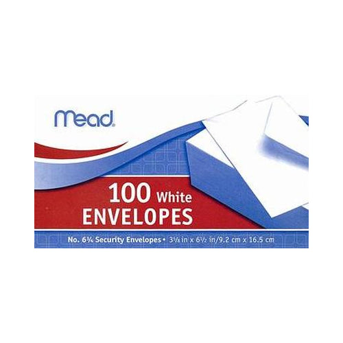 Mead #6 Envelopes, 3 5/8" x 6 1/2" 100 ct-043100751007-LR-23408-1-LR eShop
