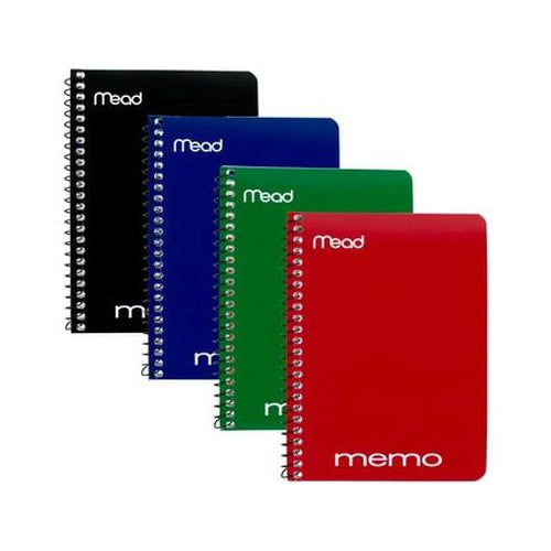 Mead College Ruled Memo Book, 4" X 6" - Assorted Colors, 40 Sheets-043100456445-LR-26237-1-LR eShop