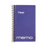 Mead Side WireBound College Ruled 3" x 5" Memo Book - Assorted colors, 60 pages-043100455349-LR-26195-1-LR eShop
