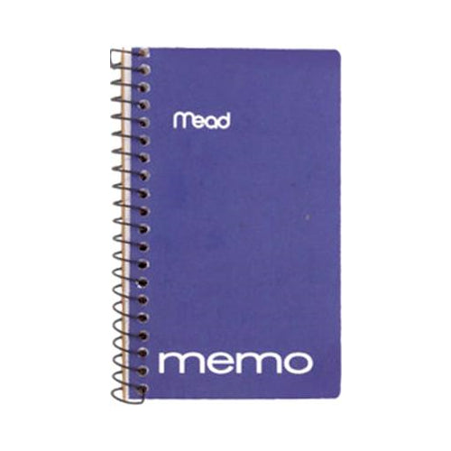 Mead Side WireBound College Ruled 3" x 5" Memo Book - Assorted colors, 60 pages-043100455349-LR-26195-1-LR eShop