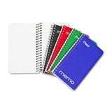 Mead Side WireBound College Ruled 3" x 5" Memo Book - Assorted colors, 60 pages-043100455349-LR-26195-2-LR eShop