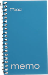 Mead Side WireBound College Ruled 3" x 5" Memo Book - Assorted colors, 60 pages-043100455349-LR-26195-3-LR eShop