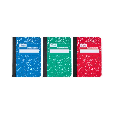 Mead Square Deal Color Memo Book, Narrow Ruled, 80 Sheets, 4 1/2" x 3 1/4", Assorted Colors-043100454175-LR-100283-1-LR eShop