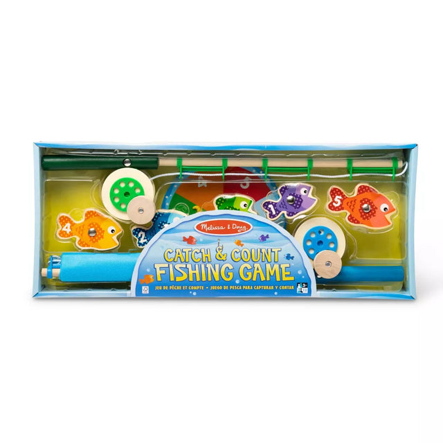 Melissa & Doug Catch & Count Wooden Fishing Game with 2 Magnetic Rods-000772051491-LR-330700-1-LR eShop