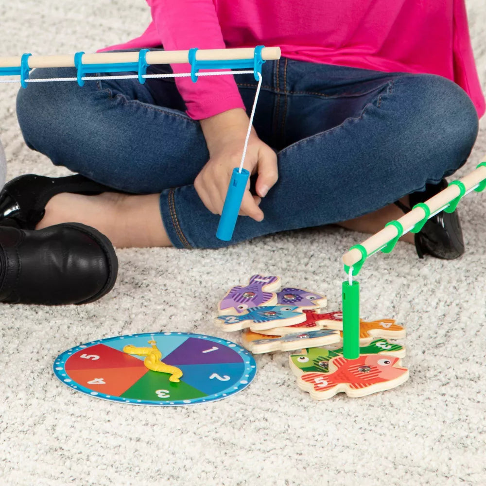 Melissa & Doug Catch & Count Wooden Fishing Game with 2 Magnetic Rods-000772051491-LR-330700-8-LR eShop