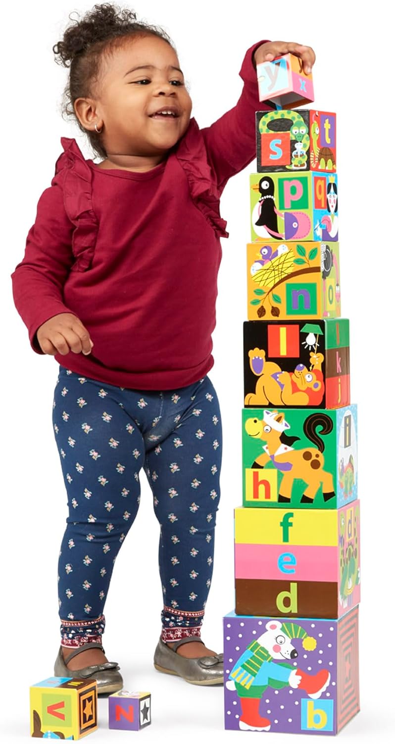 Melissa & Doug Deluxe Alphabet Nesting and Stacking Blocks, 10 count-000772027823-LR-324847-10-LR eShop