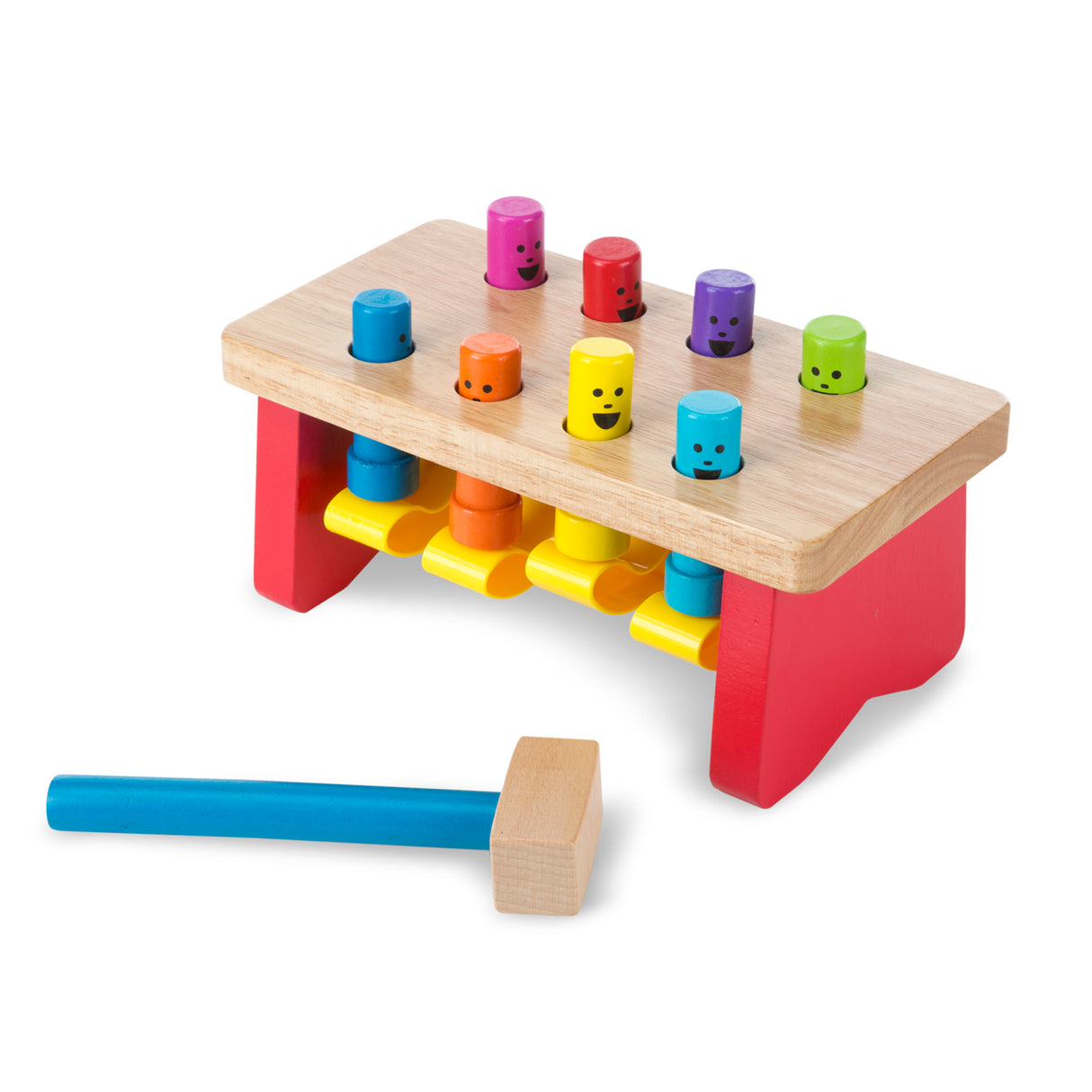 Melissa & Doug Deluxe Pounding Bench Wooden Toy With Mallet-000772044905-LR-350451-1-LR eShop