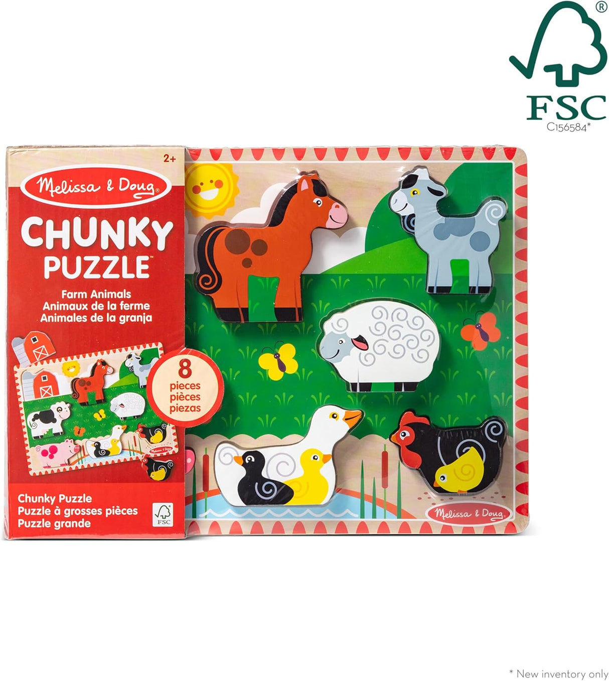 Melissa & Doug Farm Wooden Chunky Puzzle, 8 count-000772037235-LR-352743-1-LR eShop