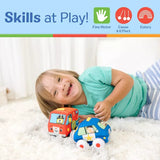 Melissa & Doug K's Kids' Soft Baby Pull-Back Vehicle Set with 4 Cars and Trucks-000772091688-LR-355314-5-LR eShop