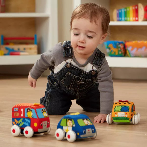 Melissa & Doug K's Kids' Soft Baby Pull-Back Vehicle Set with 4 Cars and Trucks-000772091688-LR-355314-7-LR eShop