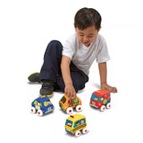 Melissa & Doug K's Kids' Soft Baby Pull-Back Vehicle Set with 4 Cars and Trucks-000772091688-LR-355314-8-LR eShop