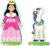 Melissa & Doug Princess & Horse Magnetic Dress-Up Wooden Play Set, 37 count-000772303217-LR-348457-7-LR eShop