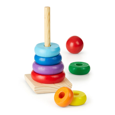 Melissa & Doug Rainbow Stacker Wooden Ring Educational Toy-000772005760-LR-330694-1-LR eShop