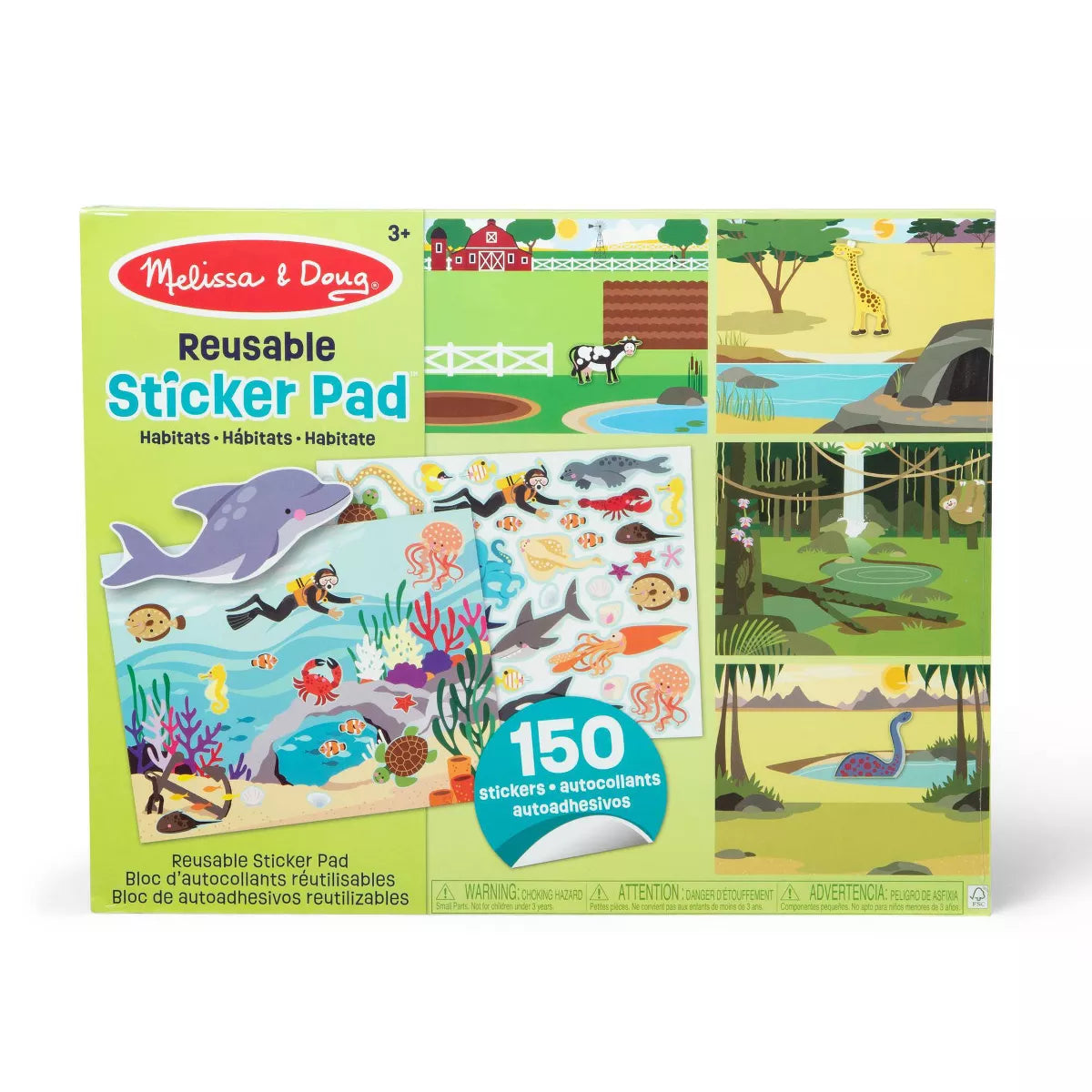 Melissa & Doug Reusable Habitats Sticker Pad - 150+ Reusable Stickers-000772041966-LR-352744-1-LR eShop
