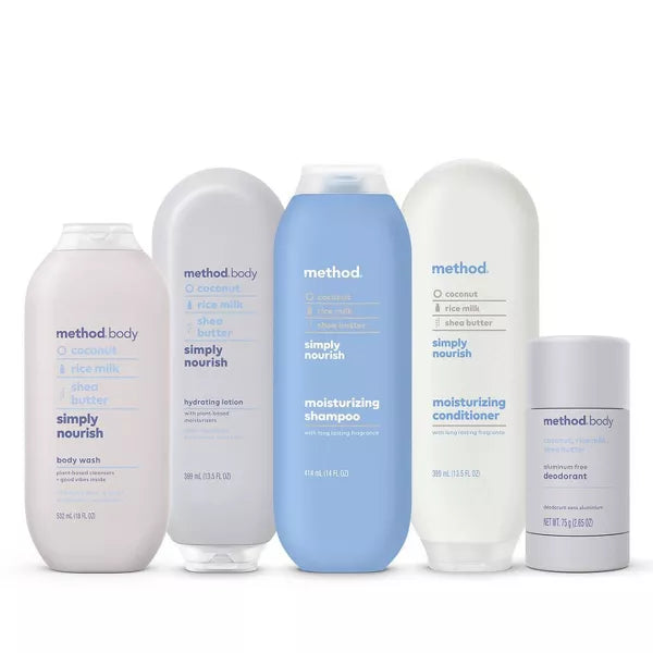 Method Simply Nourish Moisturizing Shampoo - Sulfate & Silicone Free - Travel Size, 3.4 oz-843536108174-LR-358651-6-LR eShop