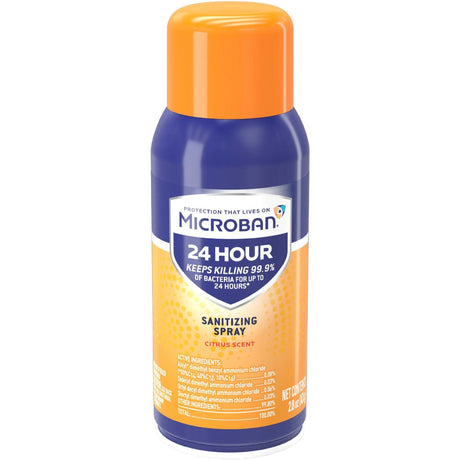 Microban 24 Hour Sanitizing Spray - Citrus Scent, 2.8 oz-037000280781-LR-351354-1-LR eShop