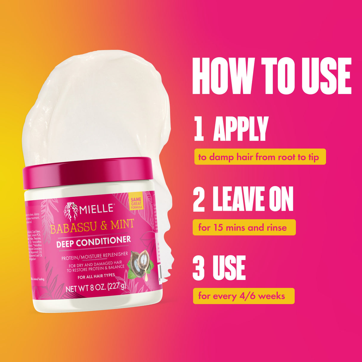 MIELLE Babassu & Mint Deep Conditioner, 8 oz-854102006053-LR-355176-4-LR eShop