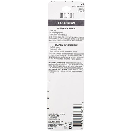 Milani Easy Brow Mechanical Pencil Dark Brown-717489908528-LR-267978-2-LR eShop