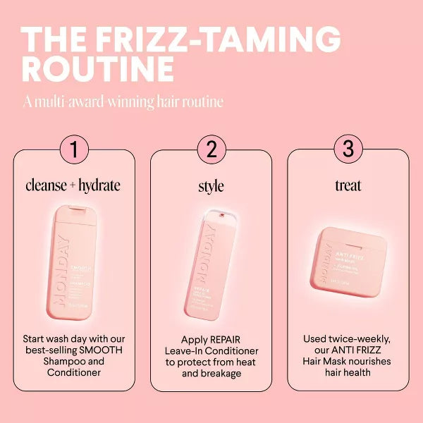 MONDAY Smooth Hair Shampoo - Travel Size, 3 oz-840191602535-LR-359188-9-LR eShop