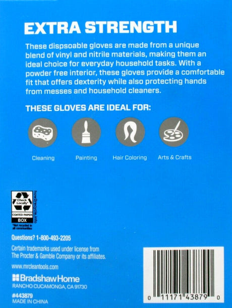 Mr. Clean Disposable Gloves Extra Strength Latex Free - 50 Ct-011171438790-LR-349285-2-LR eShop