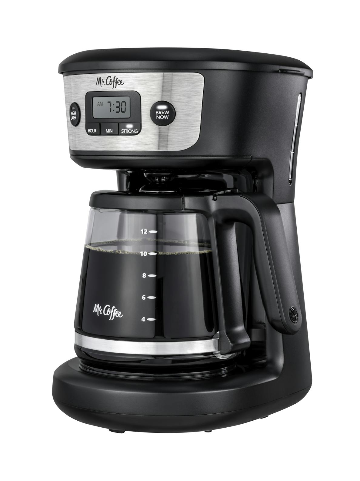 Mr. Coffee 12-Cup Programmable Coffeemaker with Strong Brew Selector- Black-053891147576-LR-344086-1-LR eShop