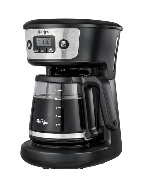 Mr. Coffee 12-Cup Programmable Coffeemaker with Strong Brew Selector- Black-053891147576-LR-344086-1-LR eShop