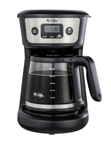 Mr. Coffee 12-Cup Programmable Coffeemaker with Strong Brew Selector- Black-053891147576-LR-344086-2-LR eShop