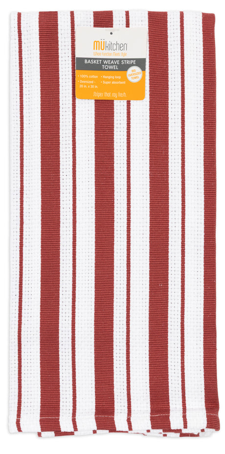 MÜkitchen Basket Weave Towel - 20 x 30", Brick-810042573017-LR-342272-1-LR eShop