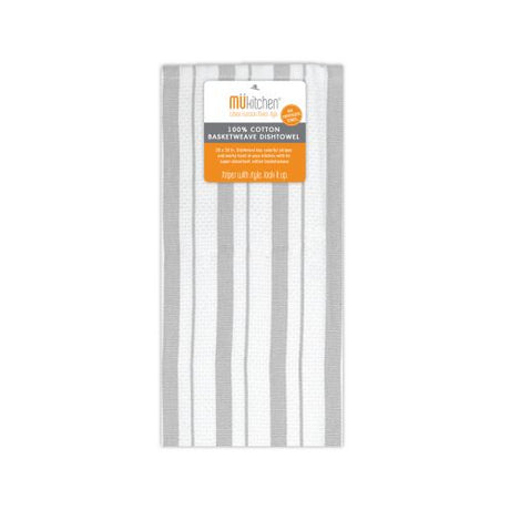 MÜkitchen Basket Weave Towel - 20 x 30", Gray-810042573055-LR-342271-1-LR eShop