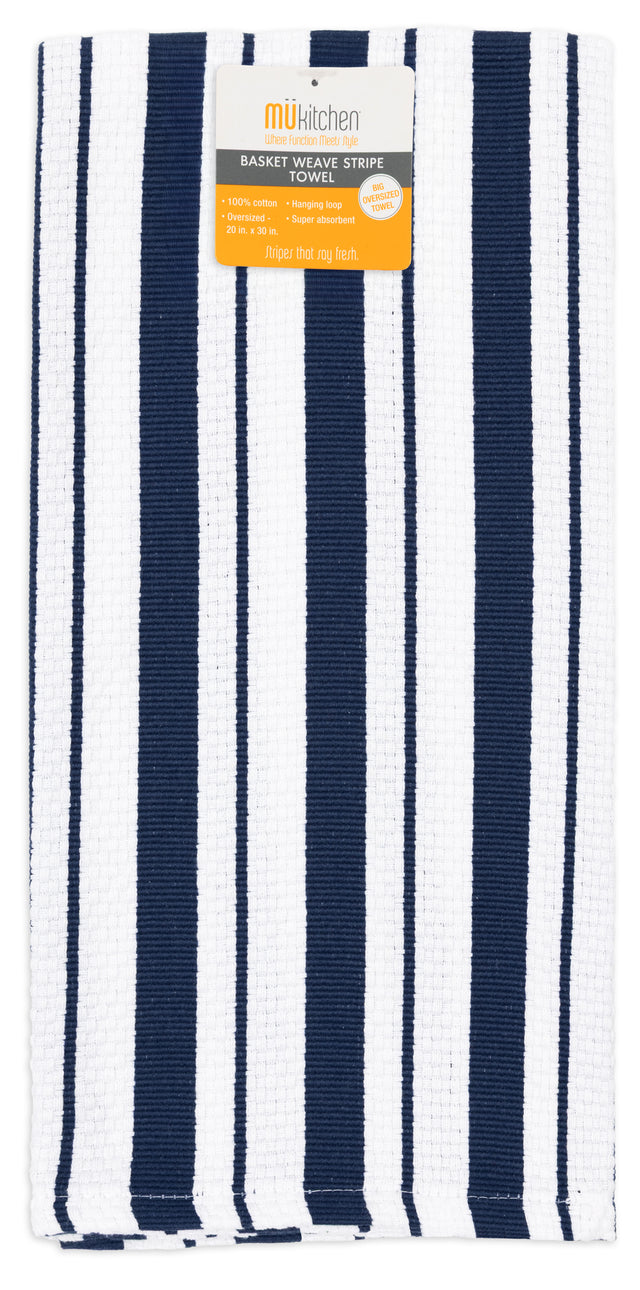 MÜkitchen Basket Weave Towel - 20 x 30", Ink-810042579019-LR-351103-1-LR eShop