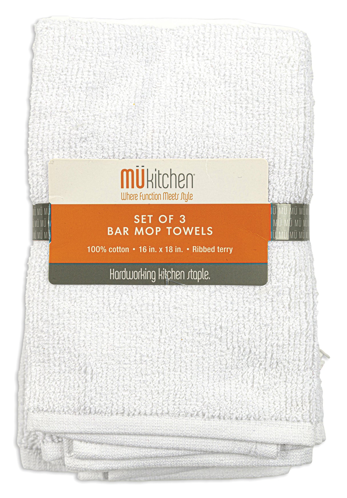 MÜkitchen Cotton Bar Mop Dishtowel, Set of 3-811700015467-LR-315986-1-LR eShop