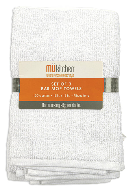 MÜkitchen Cotton Bar Mop Dishtowel, Set of 3-811700015467-LR-315986-1-LR eShop