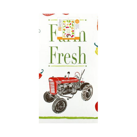MUkitchen Designer Print 100% Cotton Towel - Farm Fresh, 20"x30"-813278023899-LR-315978-1-LR eShop