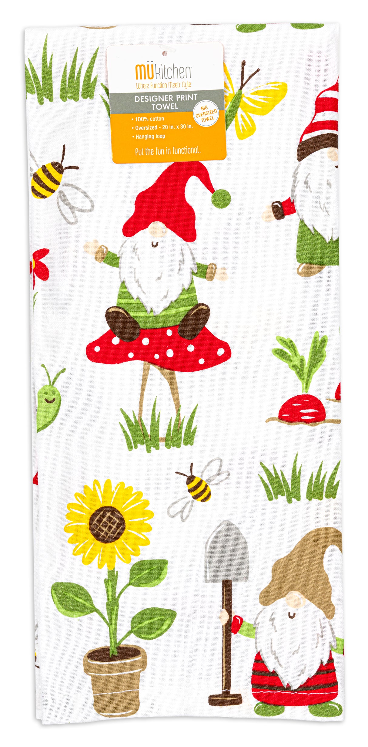 MÜkitchen Designer Print Cotton Tea Towel - Gnomes-810042579071-LR-350803-1-LR eShop