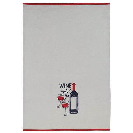 MUkitchen Designer Print Cotton Tea Towel - Wine Not-813278028726-LR-332954-1-LR eShop