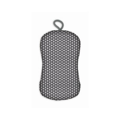 MUkitchen Designer Print Double Duty Scrub Sponge - Tiles Black-810042570153-LR-338885-1-LR eShop