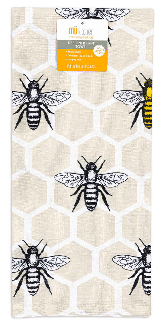 MÜkitchen Print Towel- BEE HIVE-810042570245-LR-351020-1-LR eShop